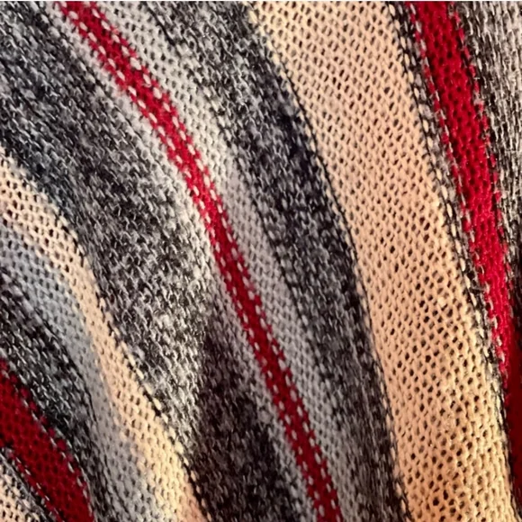 Caren‎ Sport Cozy Multicolor Striped Shrug Poncho Sweater size 2X - Picture 3 of 10